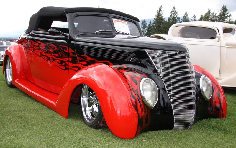 Black and Red Hot Rod — Showcase