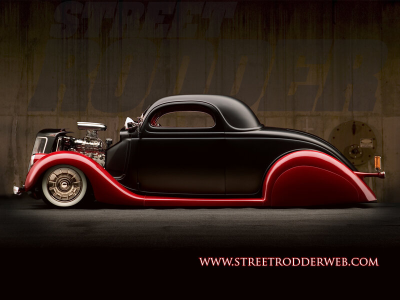 Black and Red Hot Rod