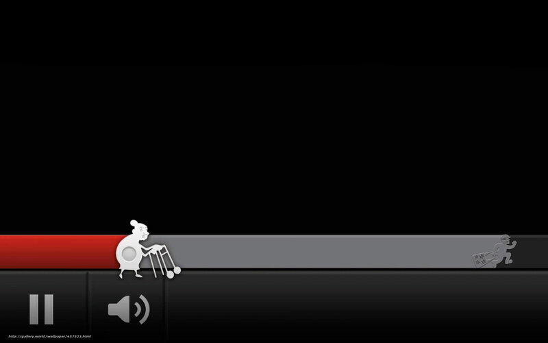 black and red interface with cartoon figures