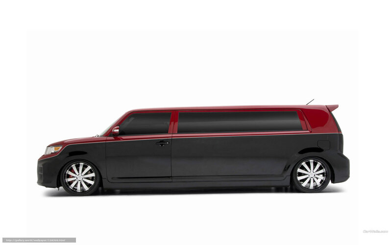 black and red limo car