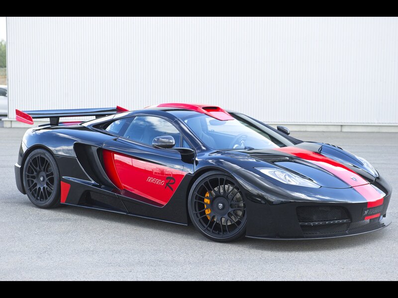 Black and red McLaren MP4-12C
