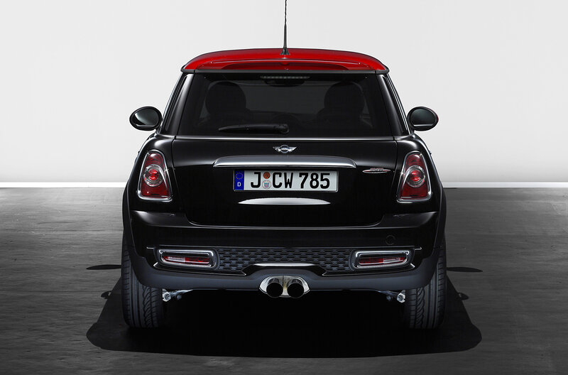Black and red MINI Cooper