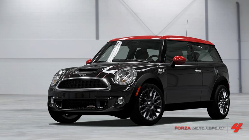 Black and red MINI Cooper