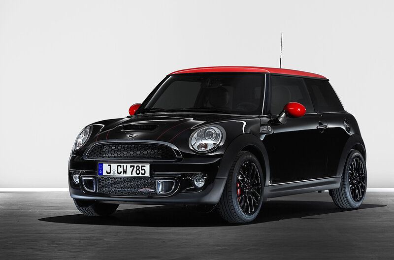 Black and red MINI Cooper
