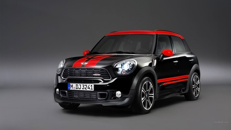 Black and Red Mini Cooper — Dramatic
