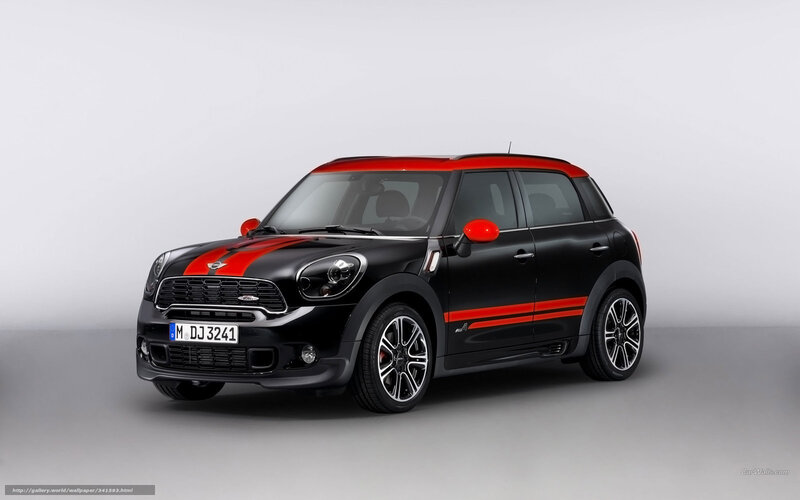 Black and Red Mini Cooper — Neutral