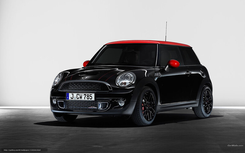 Black and red MINI Cooper