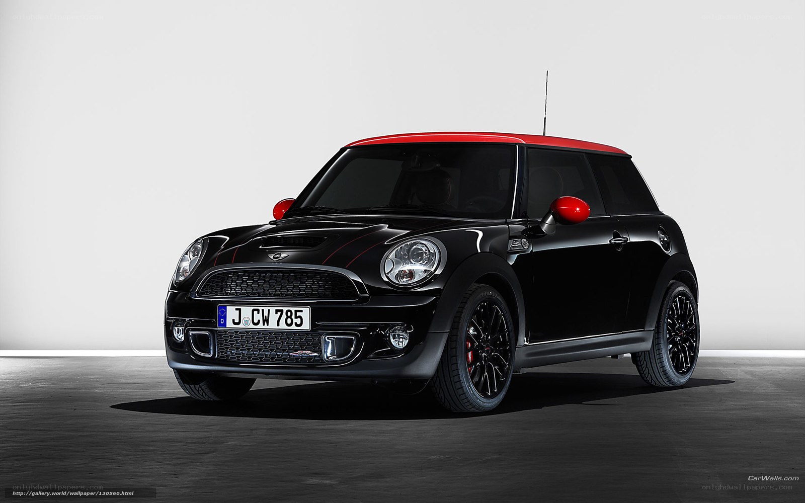 Black and red MINI Cooper