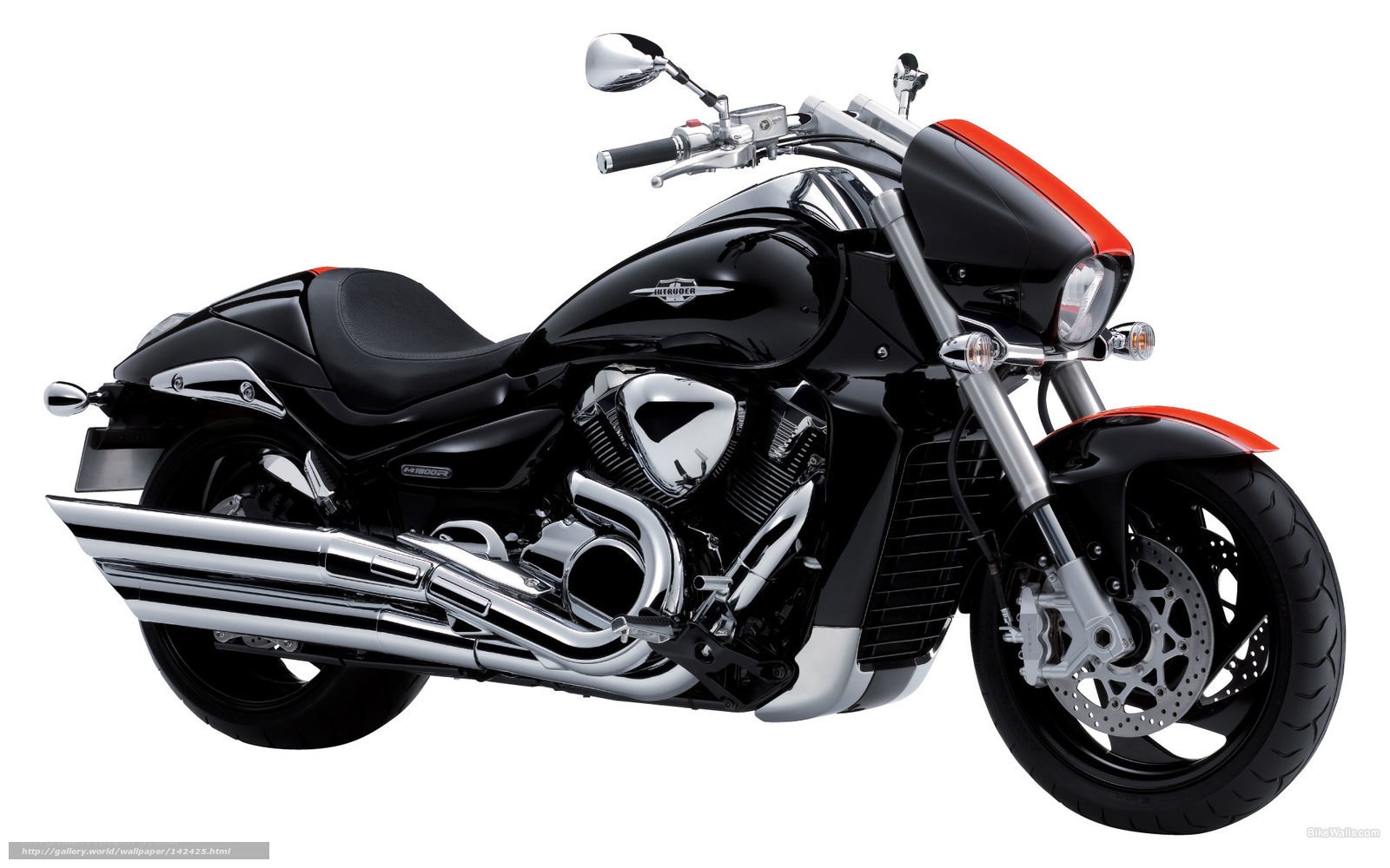 black and red motorcycle