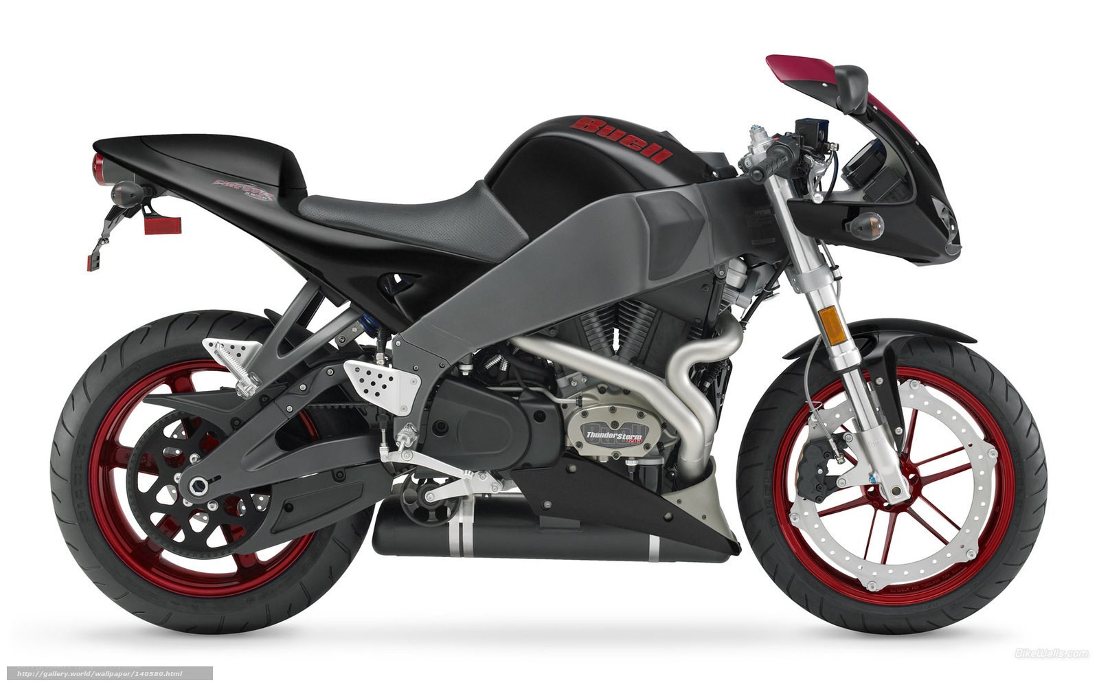 Black and red motorcycle