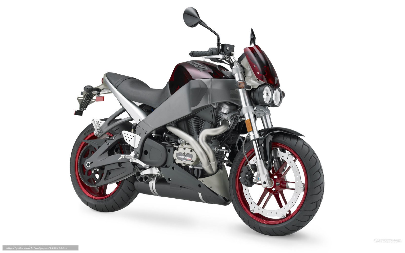 Black and red motorcycle