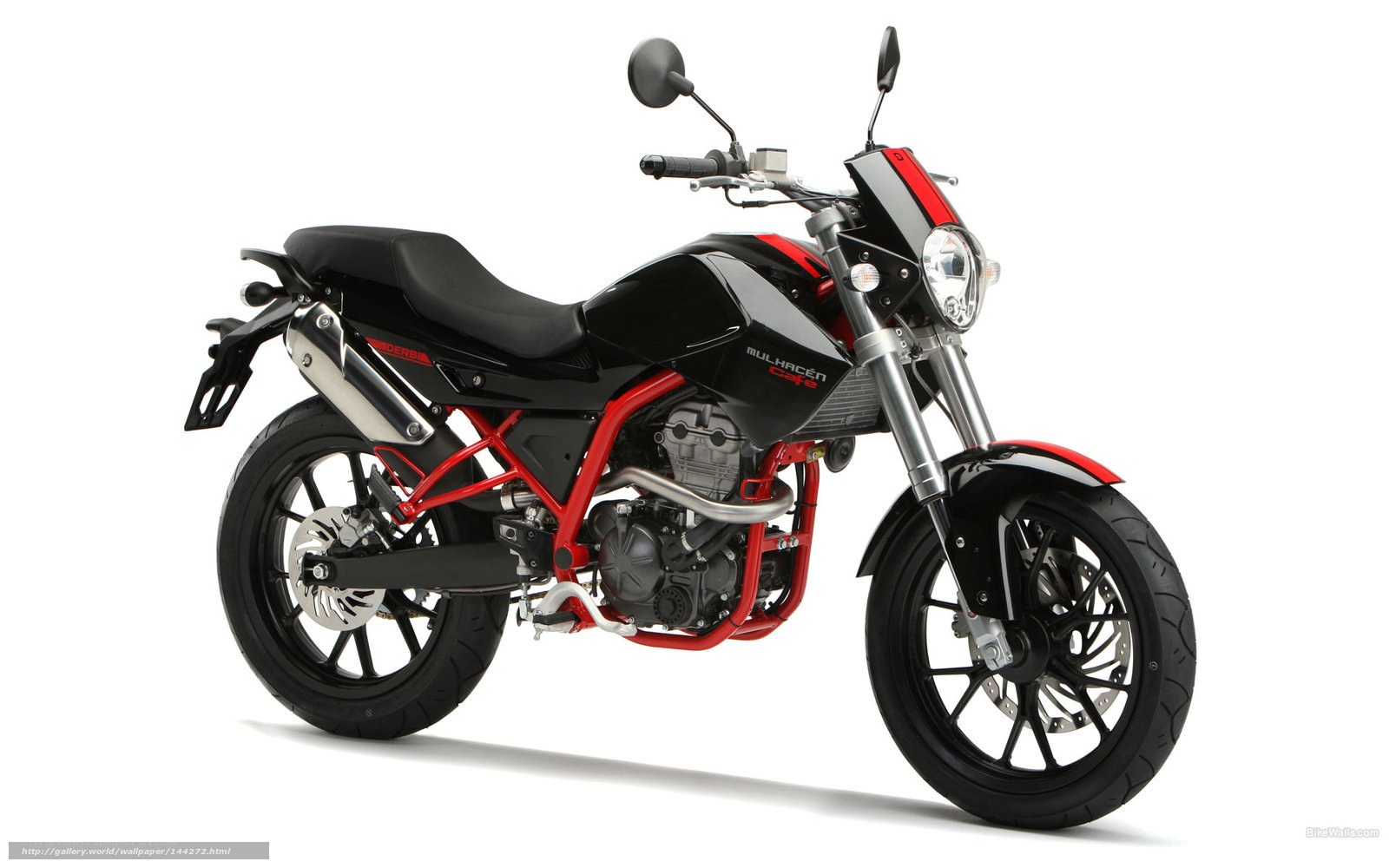 black and red motorcycle