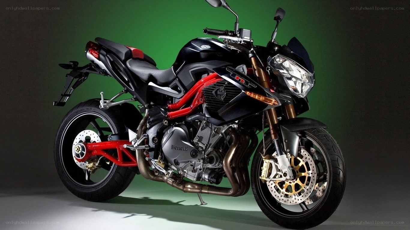 Black and red motorcycle