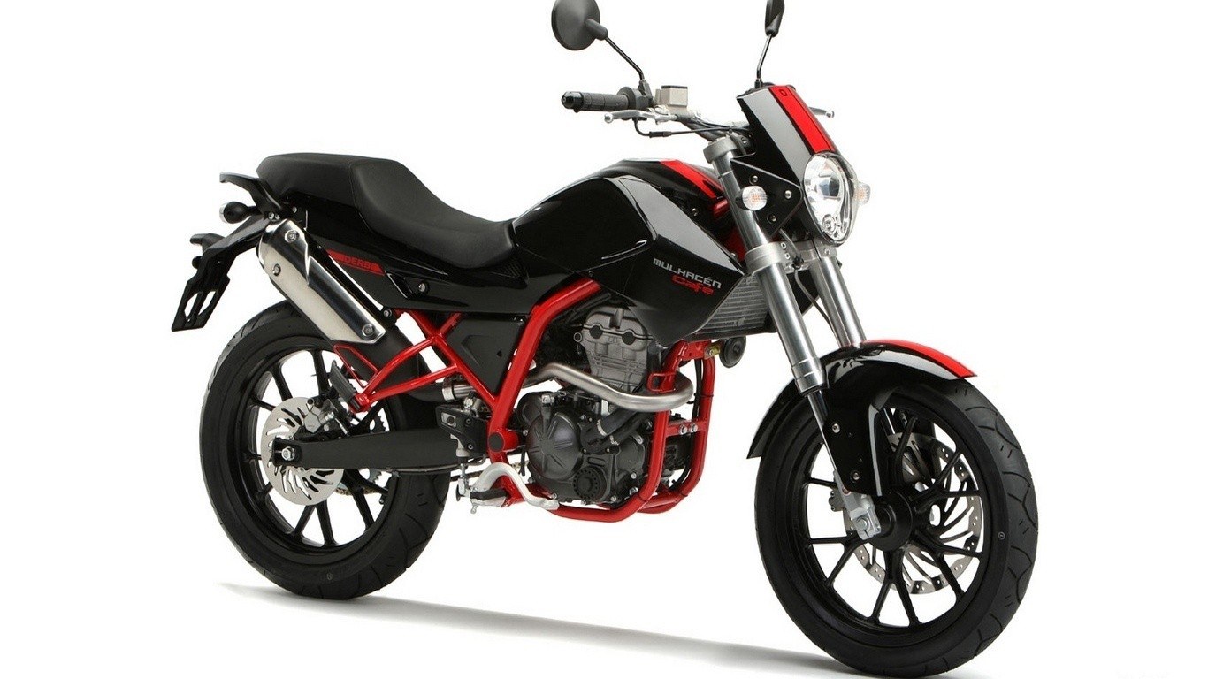 black and red motorcycle