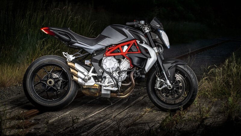 Black and Red Motorcycle — Dramatic, Night