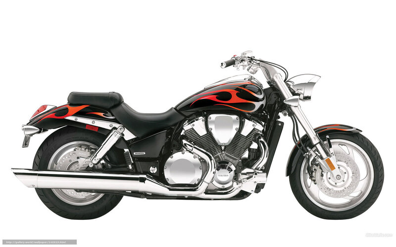 Black and Red Motorcycle — Neutral, Photograph, Flame Decals