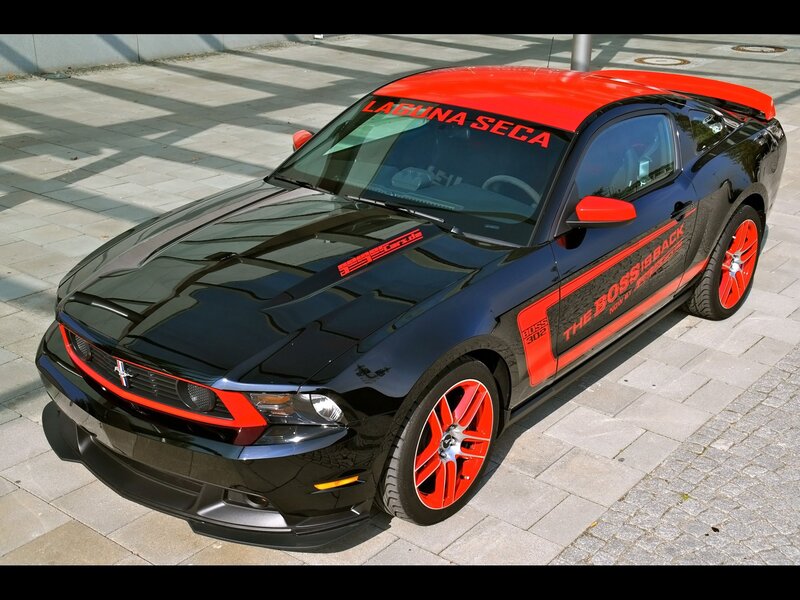black and red mustang car