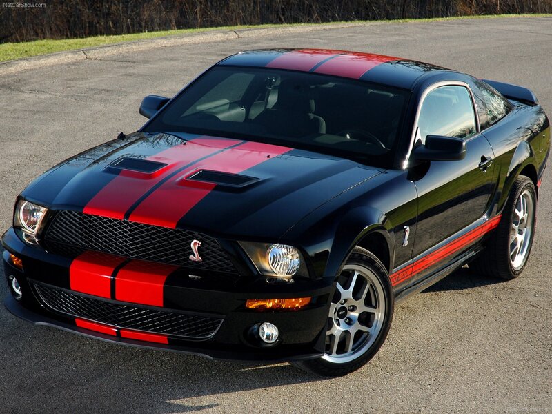 Black and Red Mustang — Dramatic, Afternoon