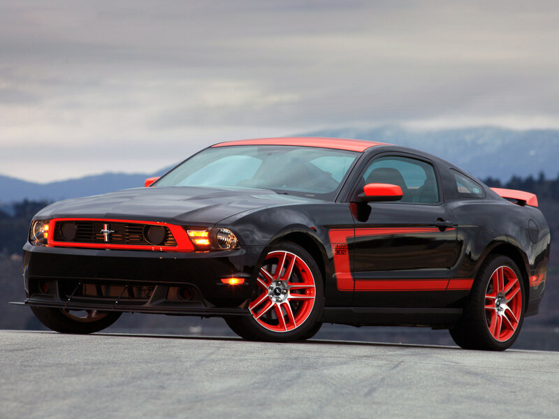 Black and Red Mustang — Dramatic