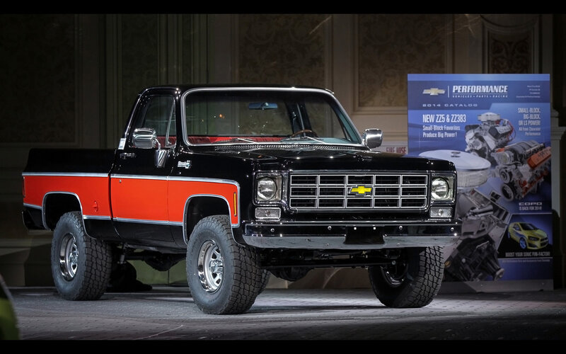 Black and Red Pickup Truck — Dramatic, Photograph