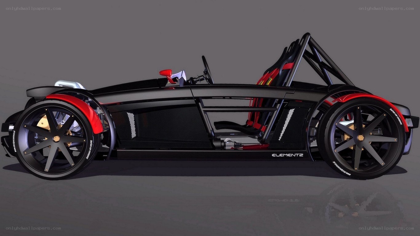 black and red race car