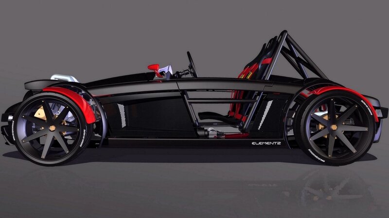 Black and Red Race Car — Neutral, 3d Render, Racing Seat
