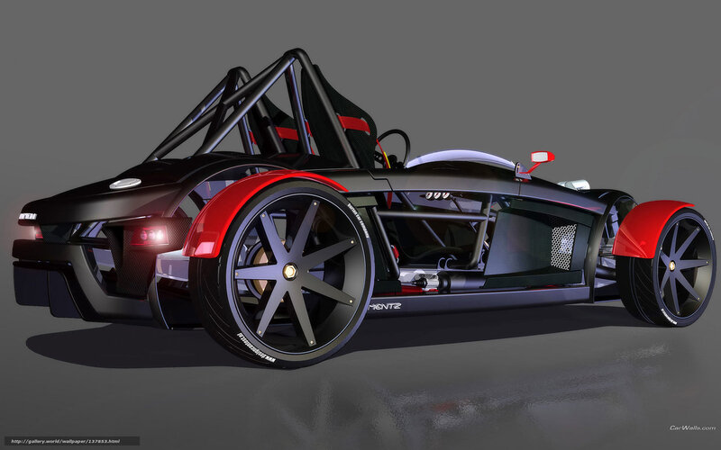 Black and Red Race Car — Neutral, 3d Render