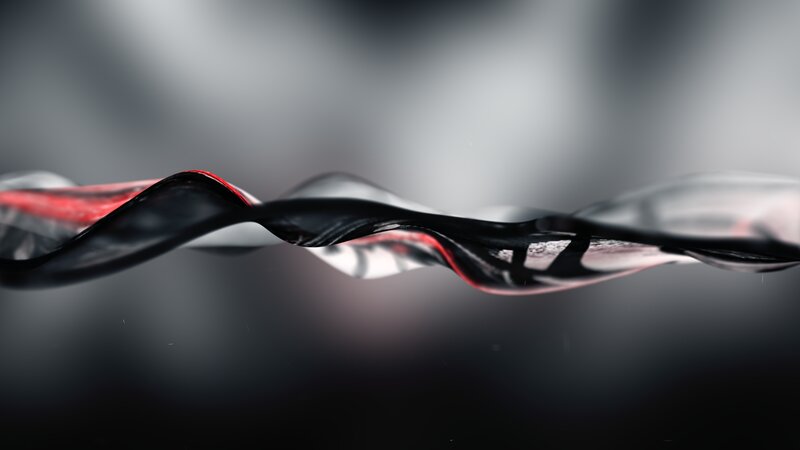 Black and Red Ribbon