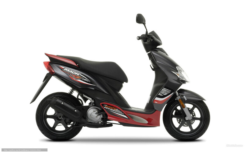 black and red scooter