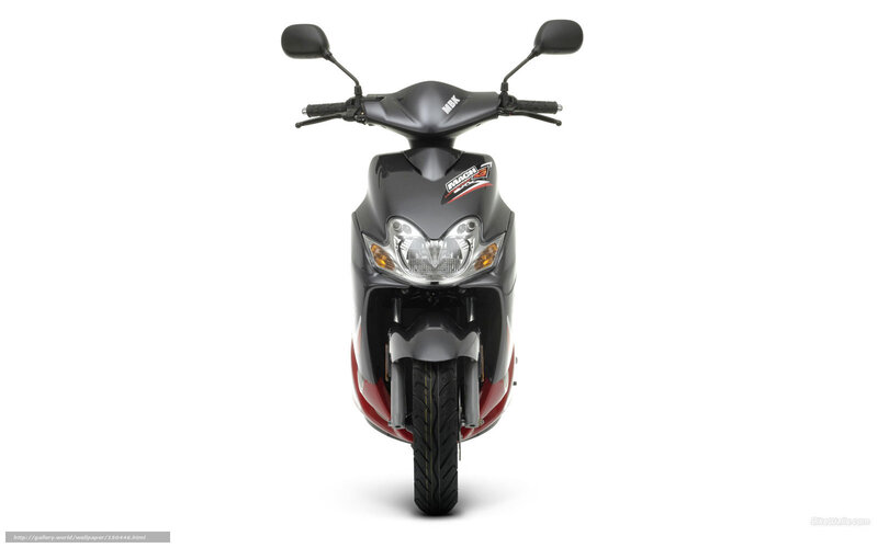 Black and Red Scooter — Neutral, Photograph, Handlebars