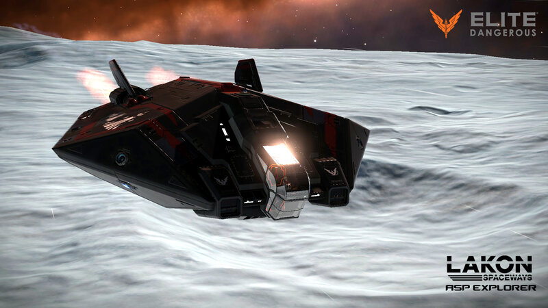 Black and Red Spaceship