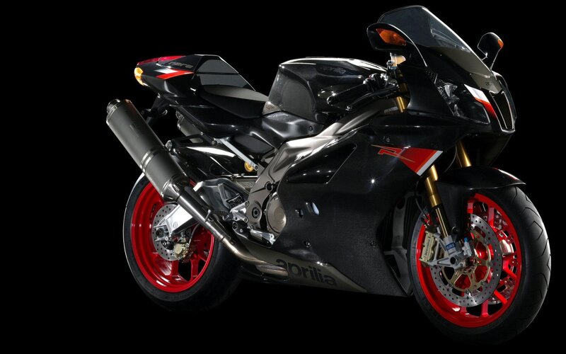 Black and red sport motorcycle