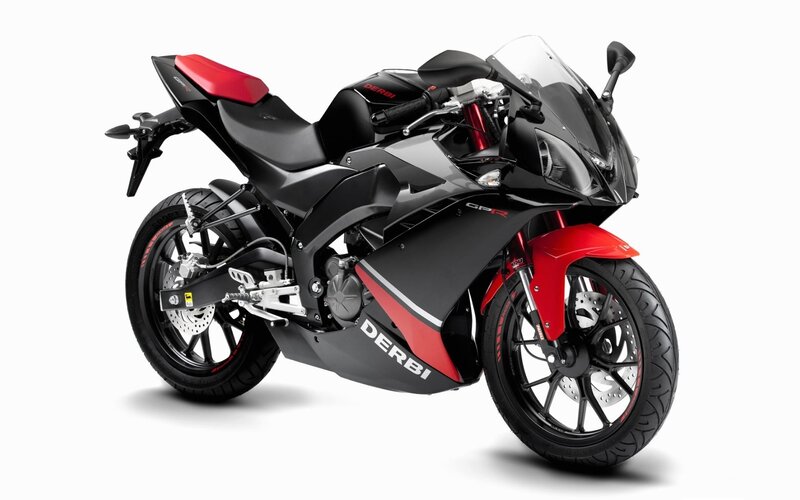 Black and red sport motorcycle