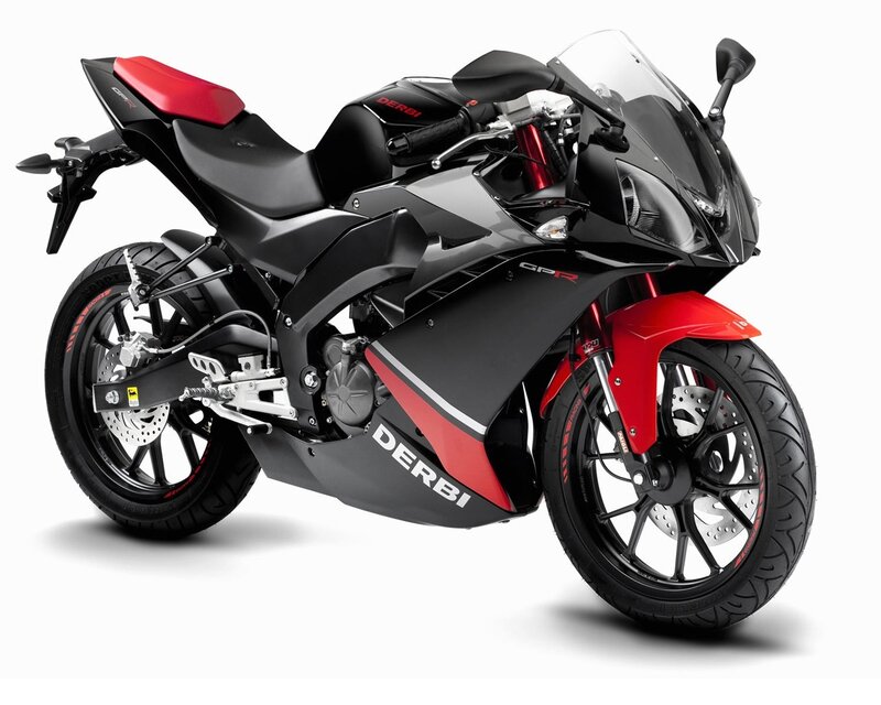 Black and red sport motorcycle