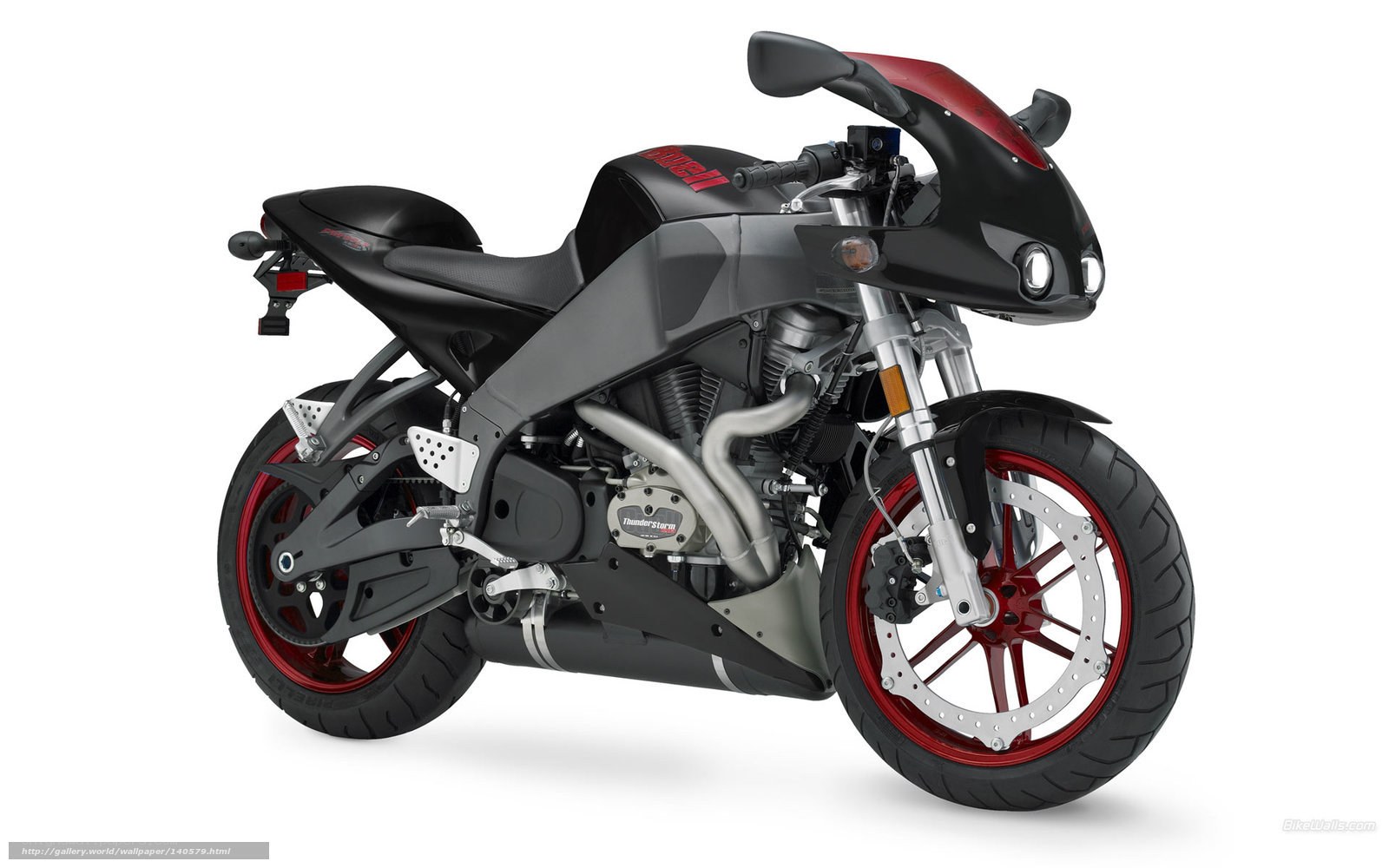 Black and red sport motorcycle