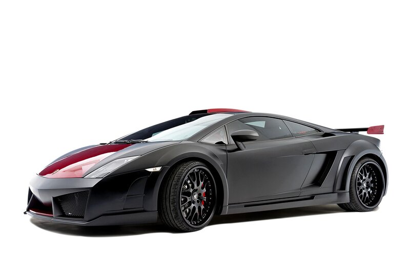 black and red sports car