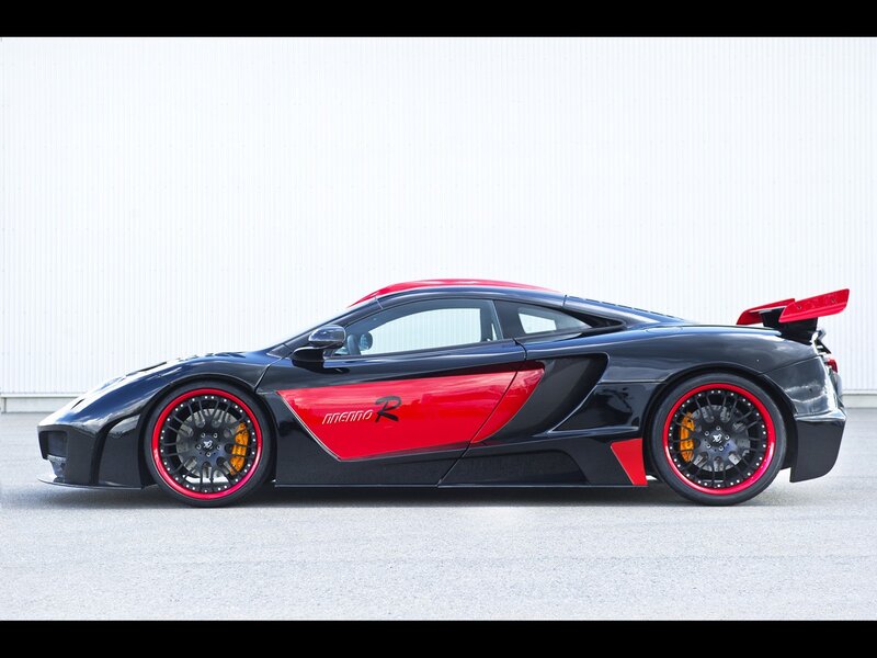 black and red sports car