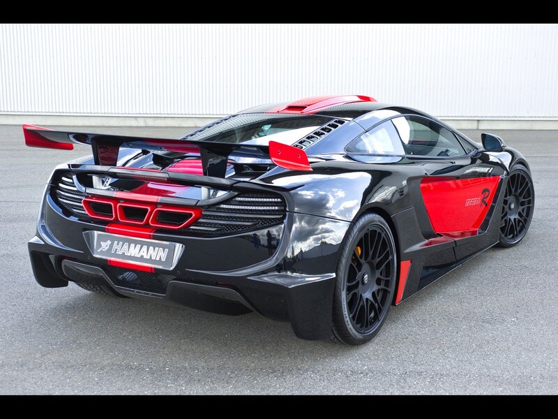 Black and red sports car