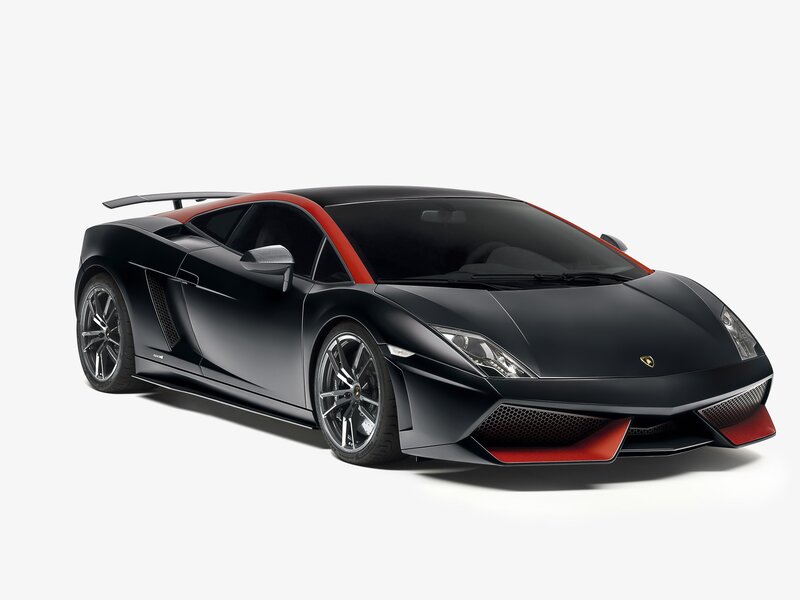 black and red sports car