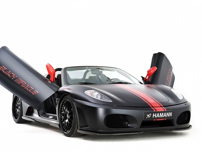 Black and red sports car