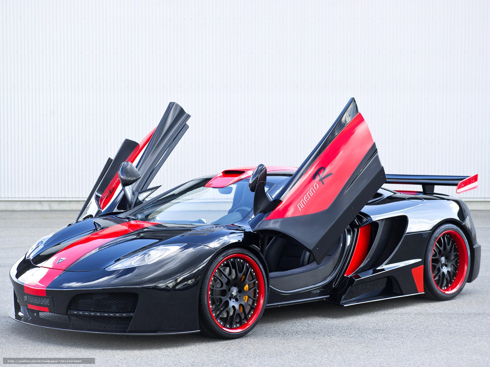 black and red sports car