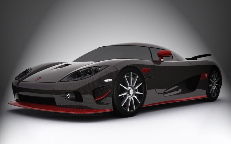 black and red sports car