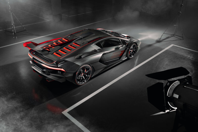 Black and Red Sports Car — Dramatic, Photograph, Camera Light