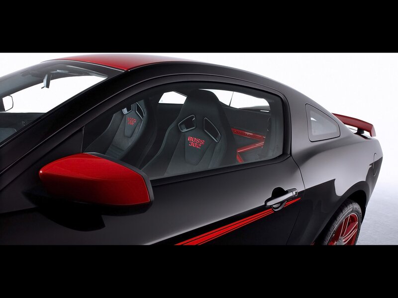 Black and red sports car interior