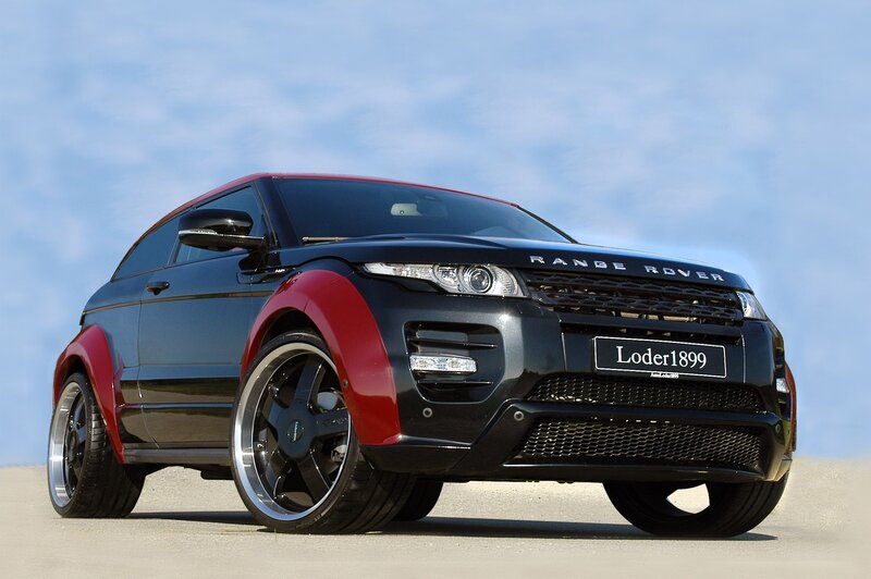 Black and Red SUV — Dramatic, Afternoon