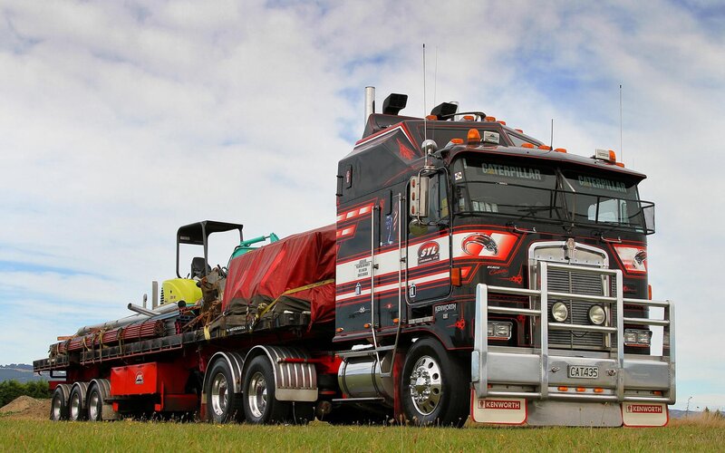 Black and Red Truck — Outdoor