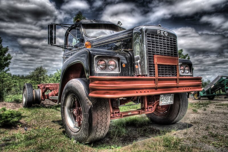 Black and Red Truck