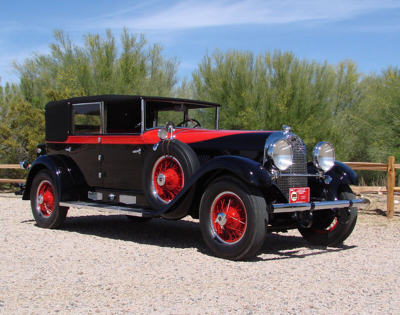 Black and Red Vintage Car — Serene