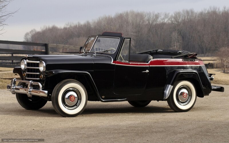 Black and red vintage convertible