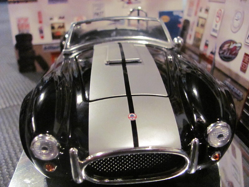 Black and Silver Car Model